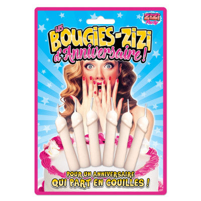 Bougies Zizi Anniversaire