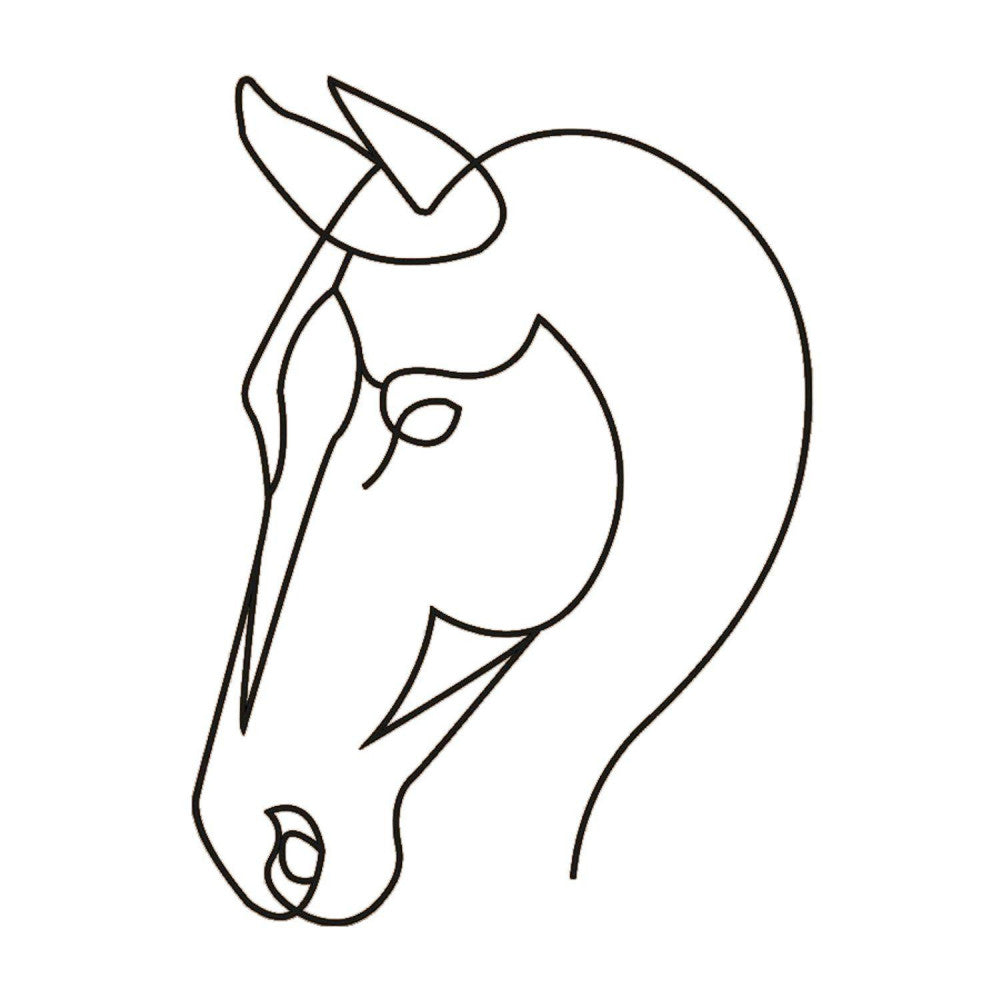 Déco Murale En Métal Cheval - 70 Cm