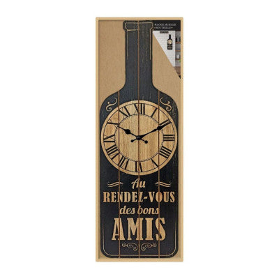 Horloge En Forme De Bouteille - Bons Amis - 64 Cm