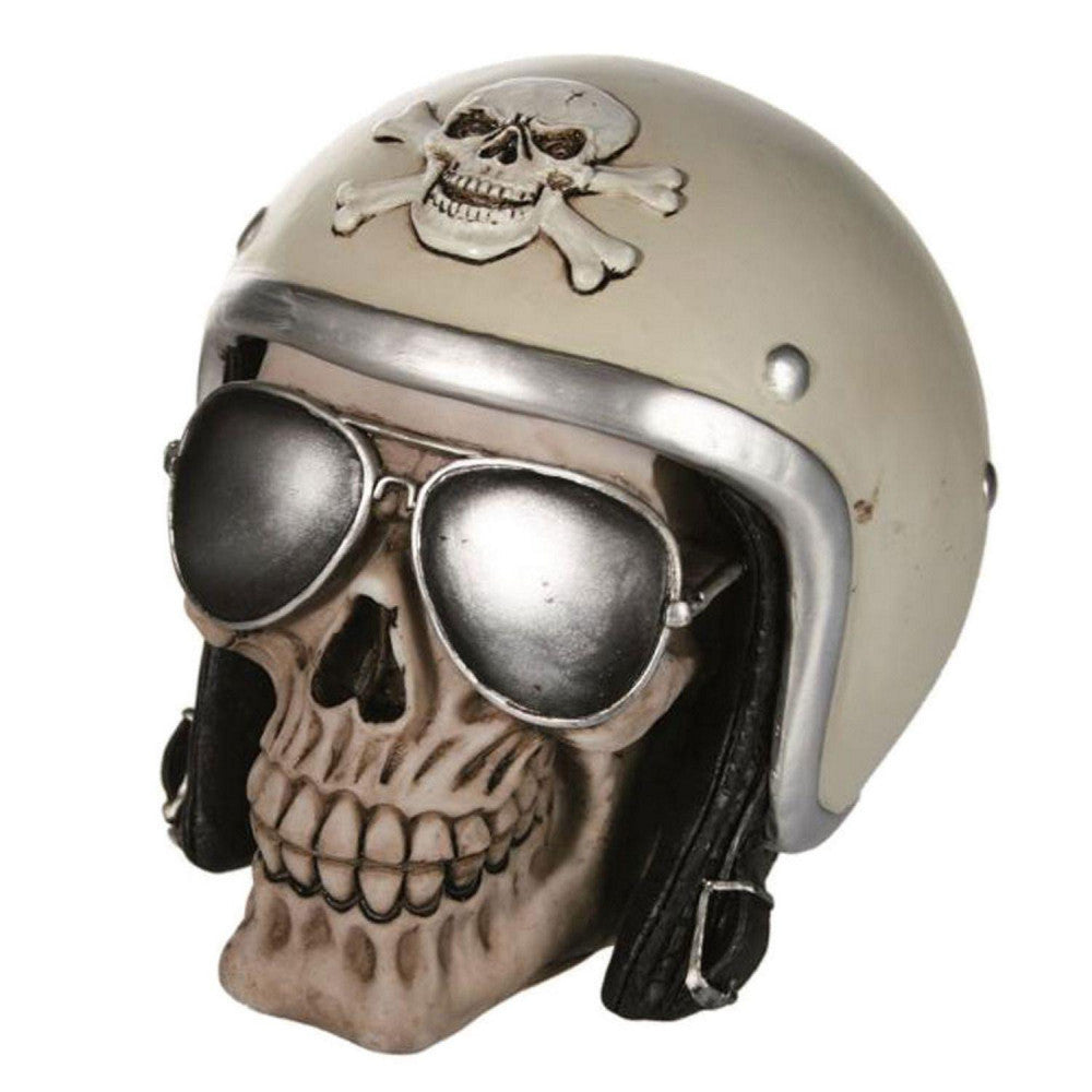 Tirelire Crâne De Biker